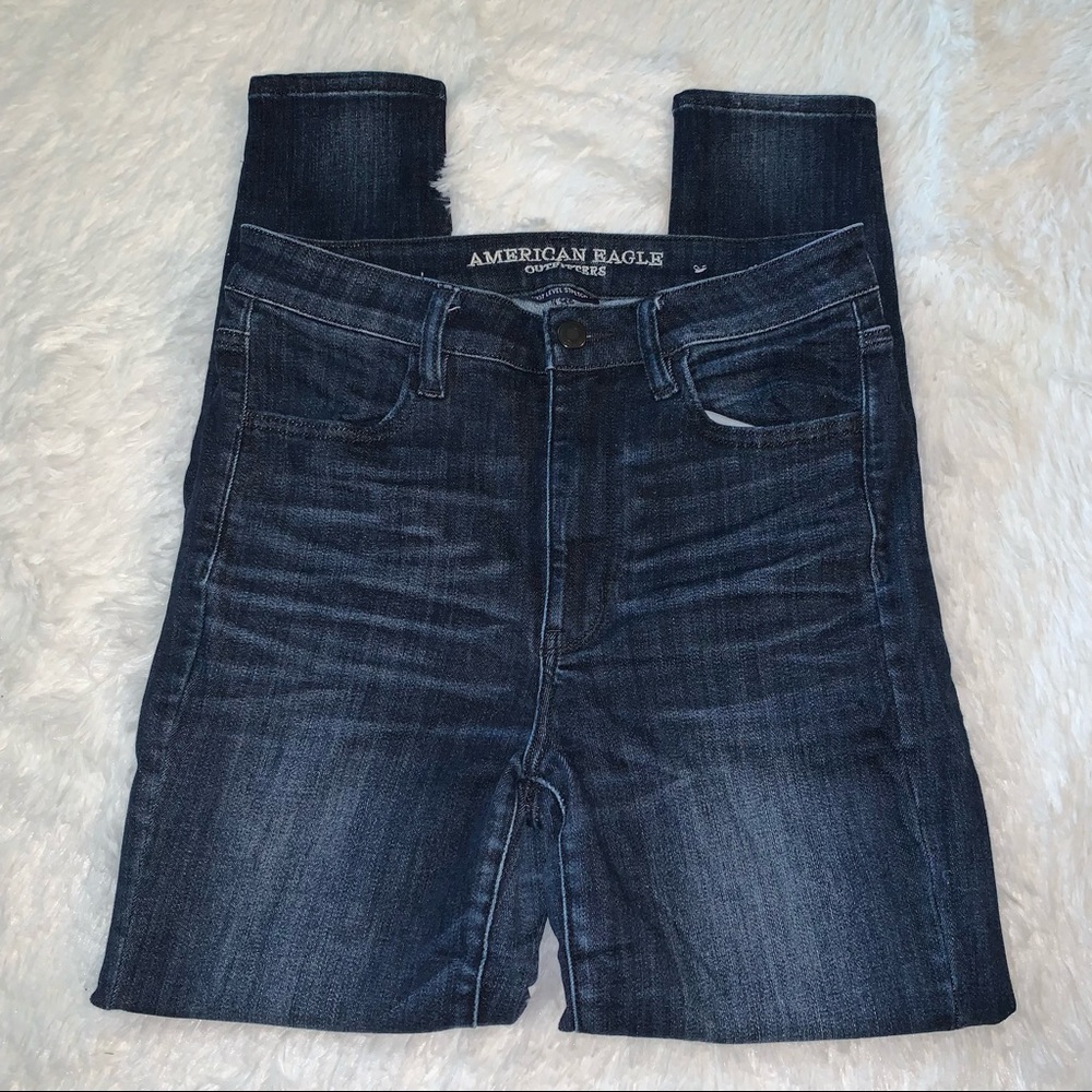 American Eagle Super high rise jeggings sz 8
